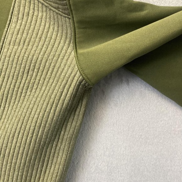 Duluth Trading Zip Up Jacket Mens 2XL Green Orange Performance Hooded Stretch - Picture 12 of 15